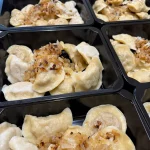 Pierogi zapakowane w pojemniki